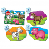 The Learning Journey 4-in-a-Box Farm My First Jigsaw Puzzles Set