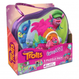 Cardinal Games DreamWorks Trolls Carry and Go! 3 Pack Jigsaw Puzzles - 48-Piece