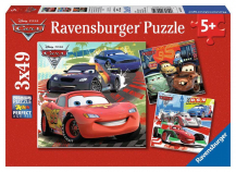 Disney Pixar Cars Worldwide Racing Fun - Set of 3 Puzzles - 49-Piece