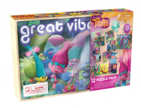 DreamWorks Trolls Great Vibes! 12-Pack Jigsaw Puzzles - 48-piece