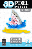 BePuzzled Shark Level 2 3D Pixel Puzzle - 202-piece