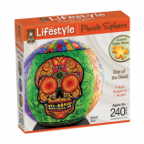 BePuzzled Lifestyle 3D Sphere Jigsaw Puzzle 240-Piece - Day of the Dead