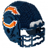 Forever Collectibles 3D BRXLZ Mini Helmet Puzzle 1400-Piece - Chicago Bears