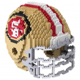 Forever Collectibles 3D BRXLZ San Francisco 49ers Mini Helmet Puzzle - 1400-piece