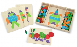 Melissa & Doug Pattern Blocks and Boards Set