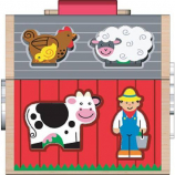 Melissa & Doug Shape Sorting Barn Wooden Play Set