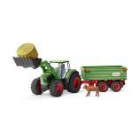 Schleich Tractor with Trailer Set