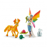 Schleich Rainbow Elf Dunya with Foal