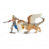 Schleich Warrior with Griffin Figurine