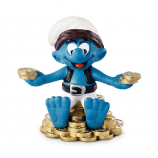 Schleich Telescope Smurf Figurine