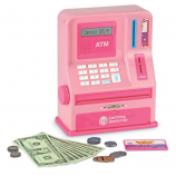 Learning Resources Pretend & Play Teaching ATM Bank - Pink