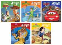 Disney Small Saddle Stitch 5 Books 3-Minute Bedtime Stories Set