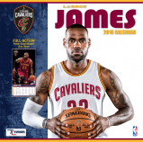 Turner 2018 NBA Cleveland Cavaliers Lebron James Wall Calendar