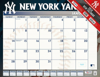 Turner 2018 MLB New York Yankees Desk Calendar