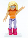 Mega Construx American Girl Fashion Figure - Orange Stripe and Boots