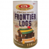 Frontier Logs Building Set in Canister 114-Piece Set