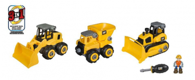 Caterpillar CAT Junior Operator Machine Maker 3-in-1 Multi Machine Building Set