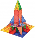 MagWorld 3D Magnetic Building Tiles 104 Pieces - Rainbow
