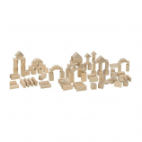 Heros Natural Colored Wooden Building Blocks 100 Pieces