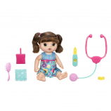 Baby Alive Sweet Tears Baby Doll Brunette with Blue Outfit