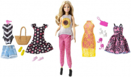 Barbie Pink Passport Fashion Doll Gift Set