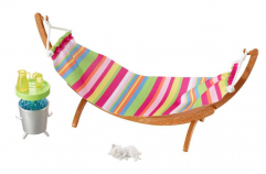 Barbie Furniture and Accessories Playset - Hammock and kitty
