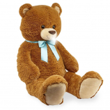 Animal Alley 42 inch Stuffed Bear with Bow - Brown