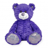 Animal Alley 12 inch Bright Stuffed Teddy Bear - Purple