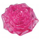 3D Crystal Puzzle - Rose (Pink): 44 Pcs