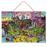 T.S. Shure Storyland Map and Wooden Magnetic Puzzle - 83-Piece