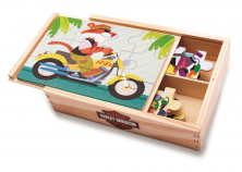 Kids Preferred Harley Davidson Wooden Jigsaw Puzzle Set