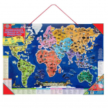 T.S. Shure Animals of the World Map Wooden Magnetic Puzzle