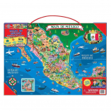 T.S. Shure Magnetic Map of Mexico Wooden Puzzle