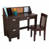 KidKraft Study Desk with Chair - Espresso