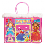 T.S. Shure Daisy Girls Princesses Wooden Magnetic Dress-Up Dolls Set