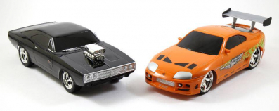 Fast and Furious 1:16 Scale Remote Control Car Twin Pack - Dom's Charger R/T and Brian's Toyola Supra
