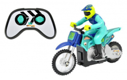 Wicked Cool Toys Xtreme Cycle Moto Radio Control Vehicle - 2.4 GHz Blue