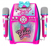 JoJo Siwa Deluxe Sing-Along Boombox with Dual Microphones - Pink