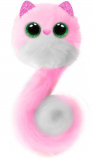 Мягкая игрушка -Пушистик котенок Pomsies - Помси -Skyrocket Pomsie -Розово-белый