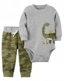 Camouflage baby boy Dinosaur-set of 2