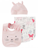 Carter's Infant girl's 3-Hat-Apron-Set