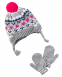 Carter's Baby Girl Hat Gloves Set