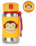 Skip Hop Monkey Straw With Stainless Steel Leech