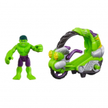 Playskool Heroes Marvel Super Hero Adventures Hulk Figure with Tread Racer Vehicle