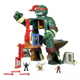 Teenage Mutant Ninja Turtles Micro Mutants 9.5 inch Raphael's Train and Battle Playset