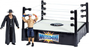WWE WrestleMania Network Spotlight Superstar Ring with Action Figures - Undertaker and John Cena
