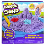 Kinetic Sand, Sandbox Playset with 1lb of Purple Kinetic Sand