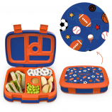 Bentgo Kids Prints Leak-Proof, 5-Compartment Bento-Style Kids Lunch Box - 7 - BPA-Free and Food-Safe Materials - 2020 Collection - Sports - English Edition Bentgo Kids Prints Leak-Proof, 5-Compartment Bento-Style Kids Lunch Box - 7 - BPA-Free and Food-Saf