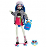 Кукла Монстр Хай Гулия Йелпс Ghoulia Yelps с питомцем базовая Basic-G3 Monster High
