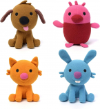 Подарочный набор Sago Mini Plush Pack, 4 мягкие игрушки с трансформирующимся картонным домиком